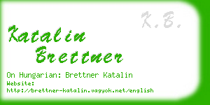 katalin brettner business card